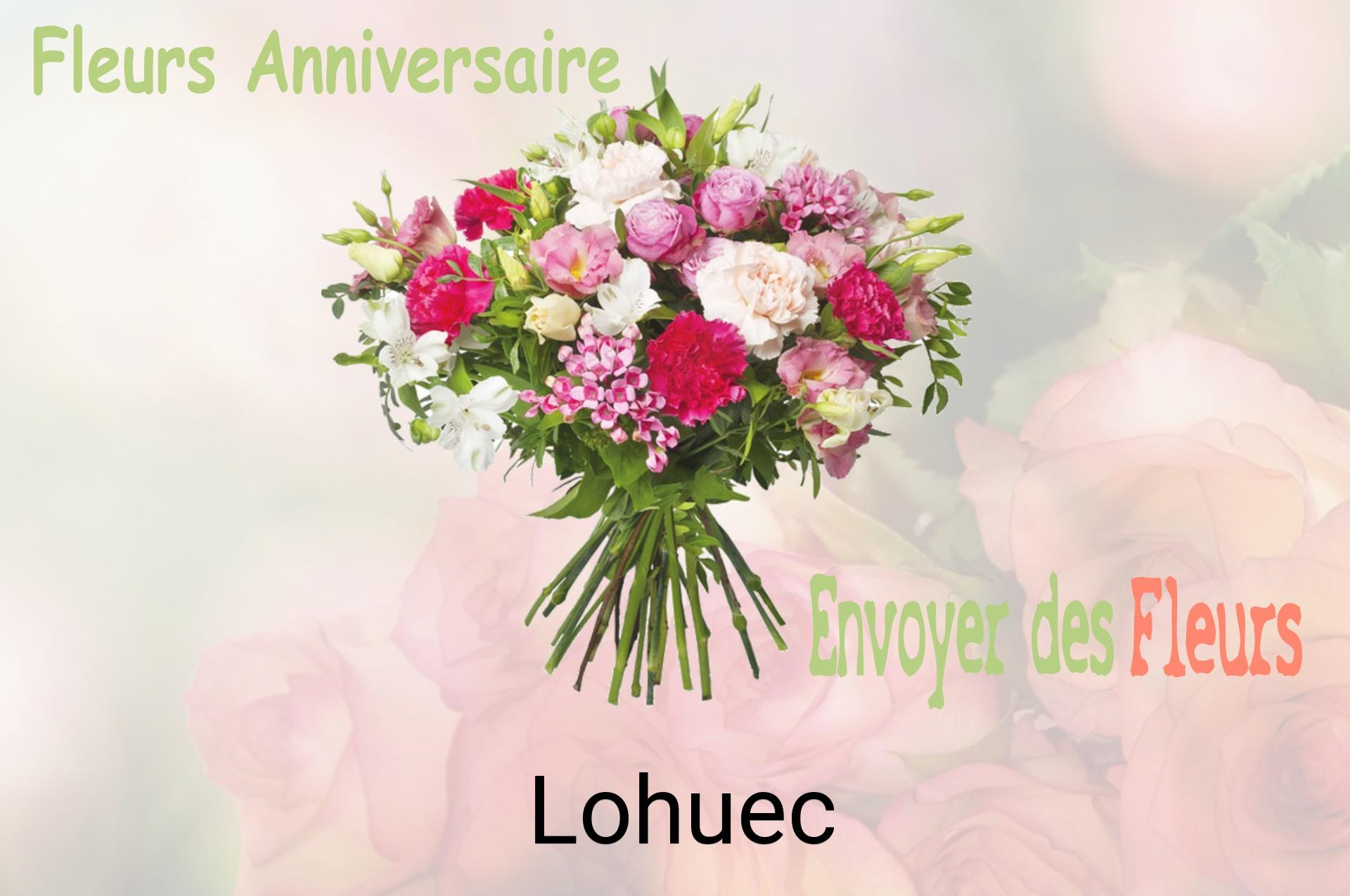 Bouquet de fleurs d’anniversaire livré à Lohuec